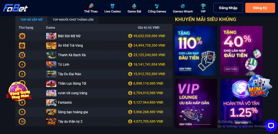 Sự kiện săn hũ độc quyền cf68 apk